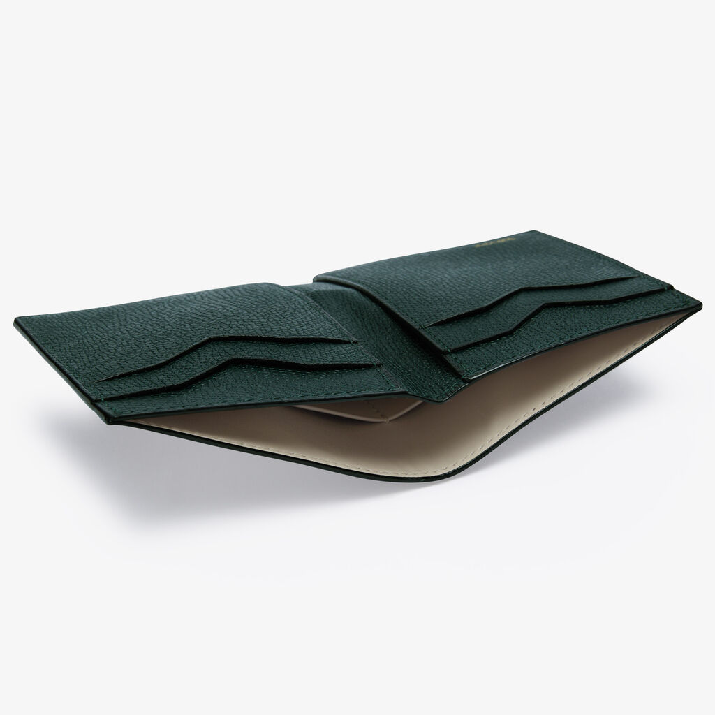 Valextra Portafoglio bifold da Donna in Pelle Verde di Lusso | Valextra Super sconto