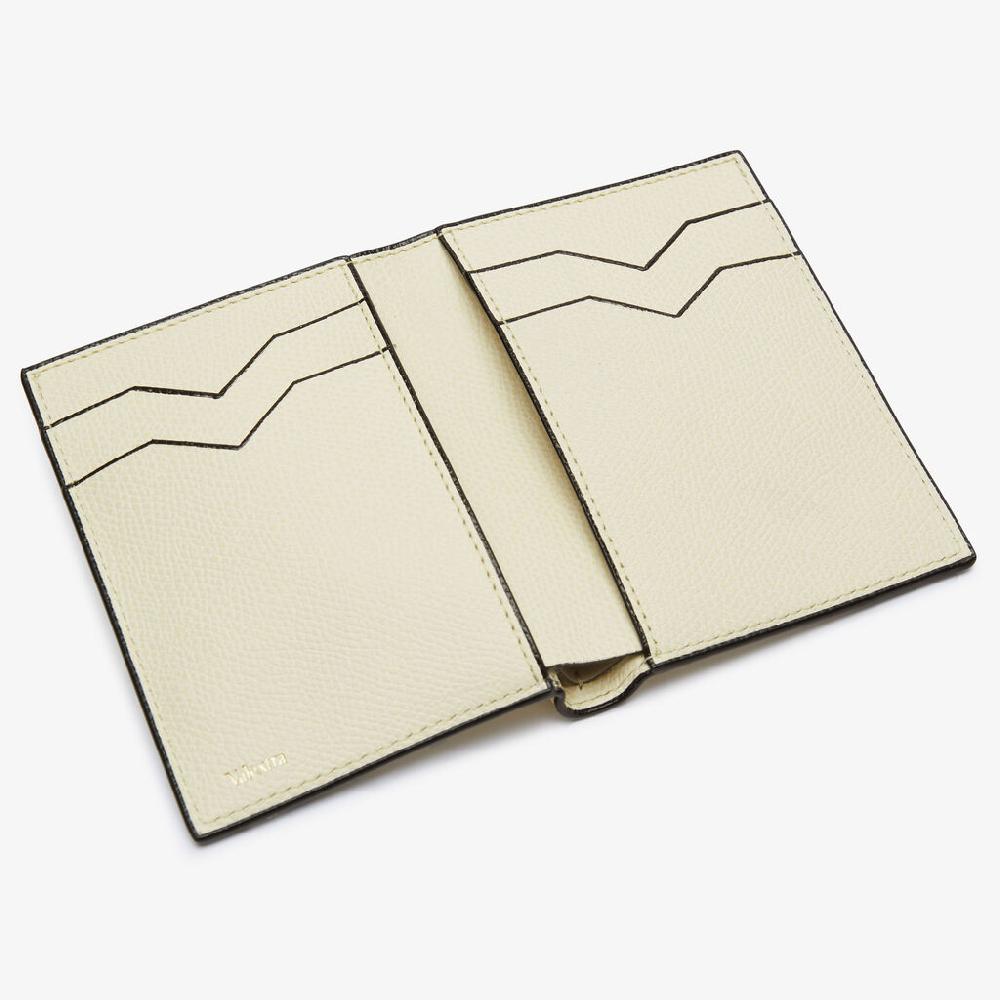 Valextra Portafoglio bifold da Donna in Pelle Bianca di Lusso | Valextra Enormi sconti