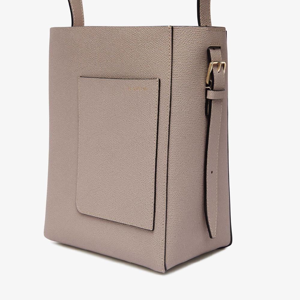 Valextra Borsa a secchiello da Donna in Pelle Rosa | Valextra Soft Officina