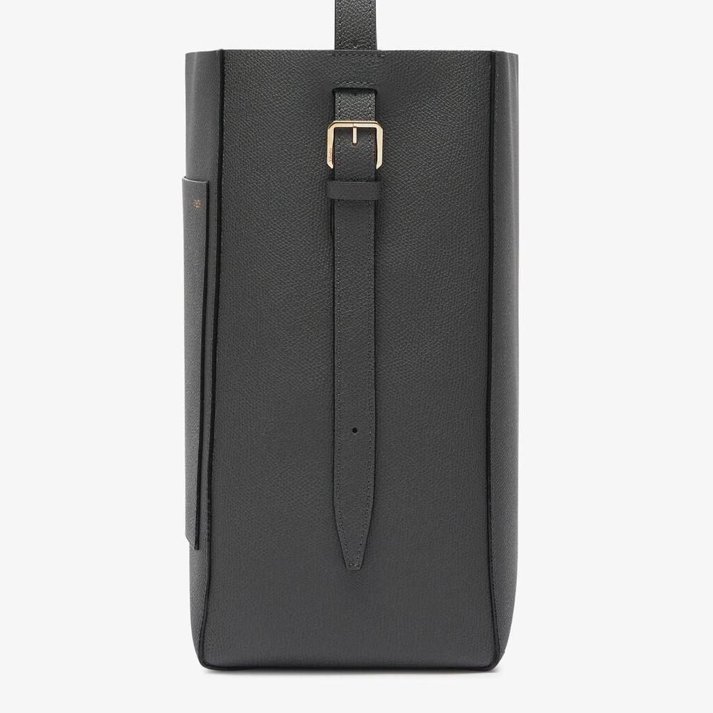 Valextra Borsa a secchiello da Donna Media in Pelle Grigia | Valextra Soft Limitato a 3 giorni