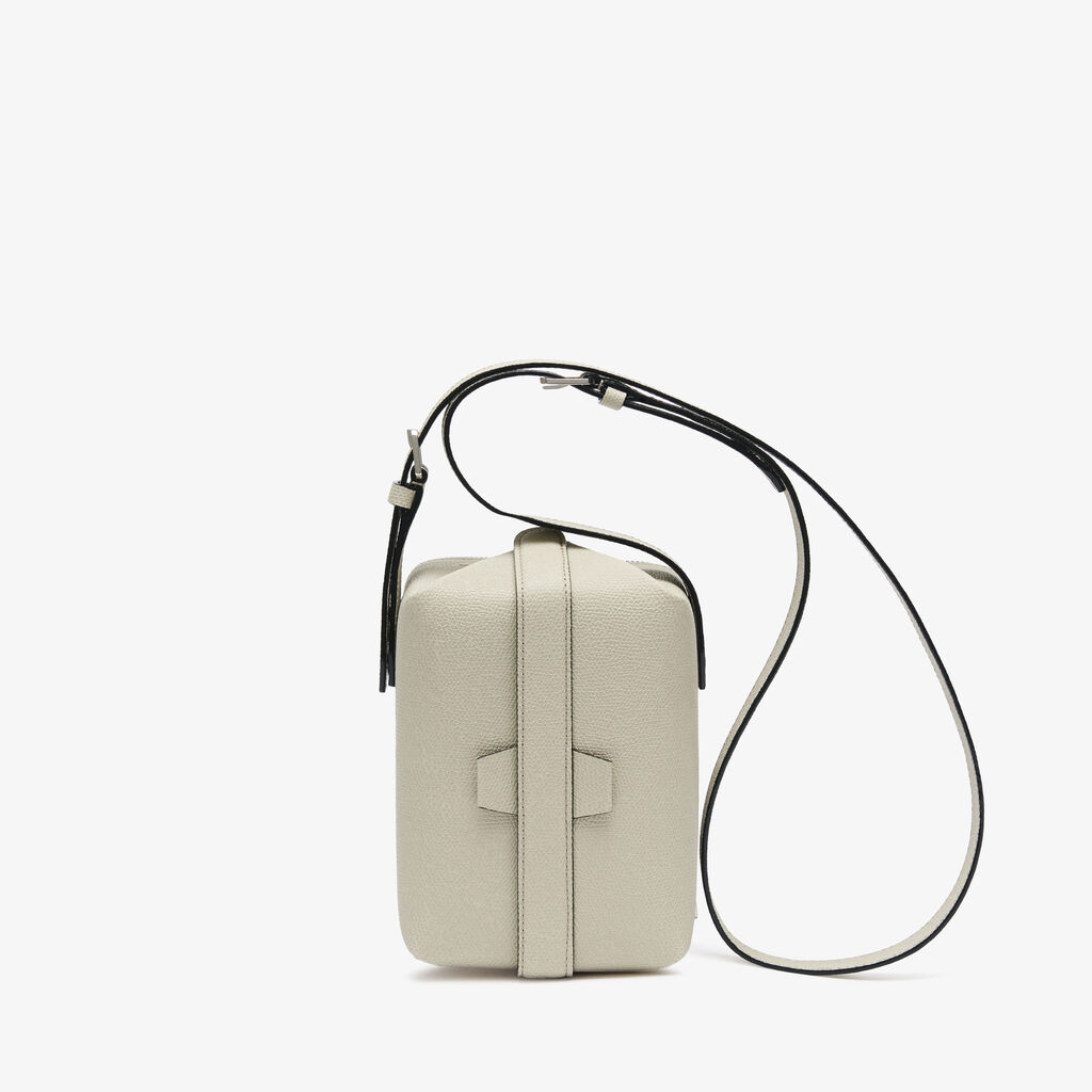 Valextra Borsa Tric Trac | Pelle di vitello Millepunte | Grigio Lino | Valextra