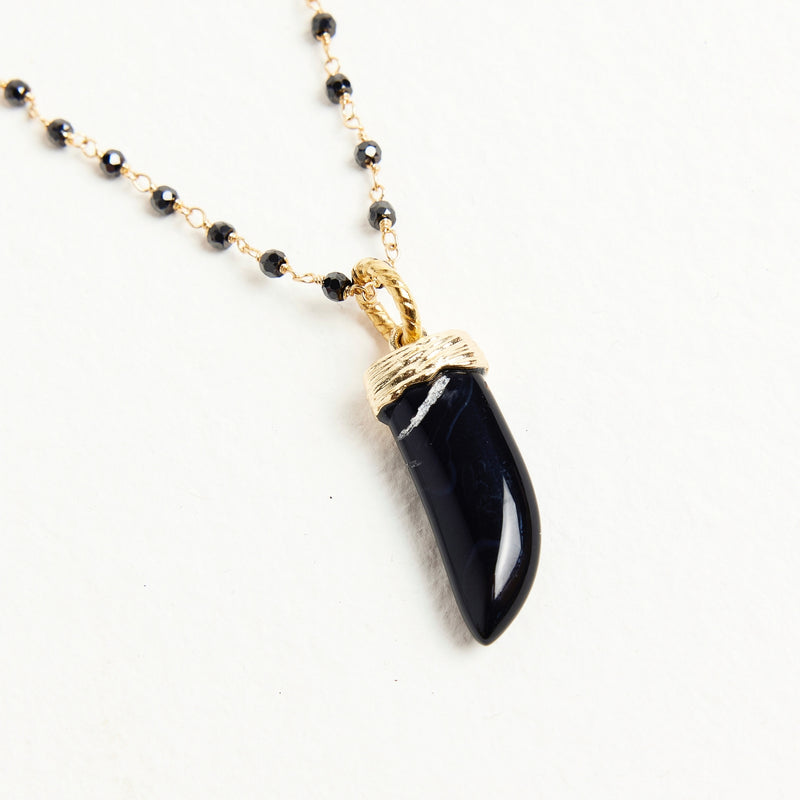 ALMALA COLLANA CORNO | NERO Sottocosto