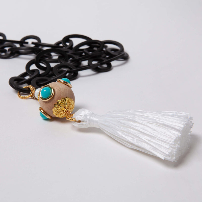 ALMALA COLLANA NAPPA BLACK & WHITE | BIANCO Outlet