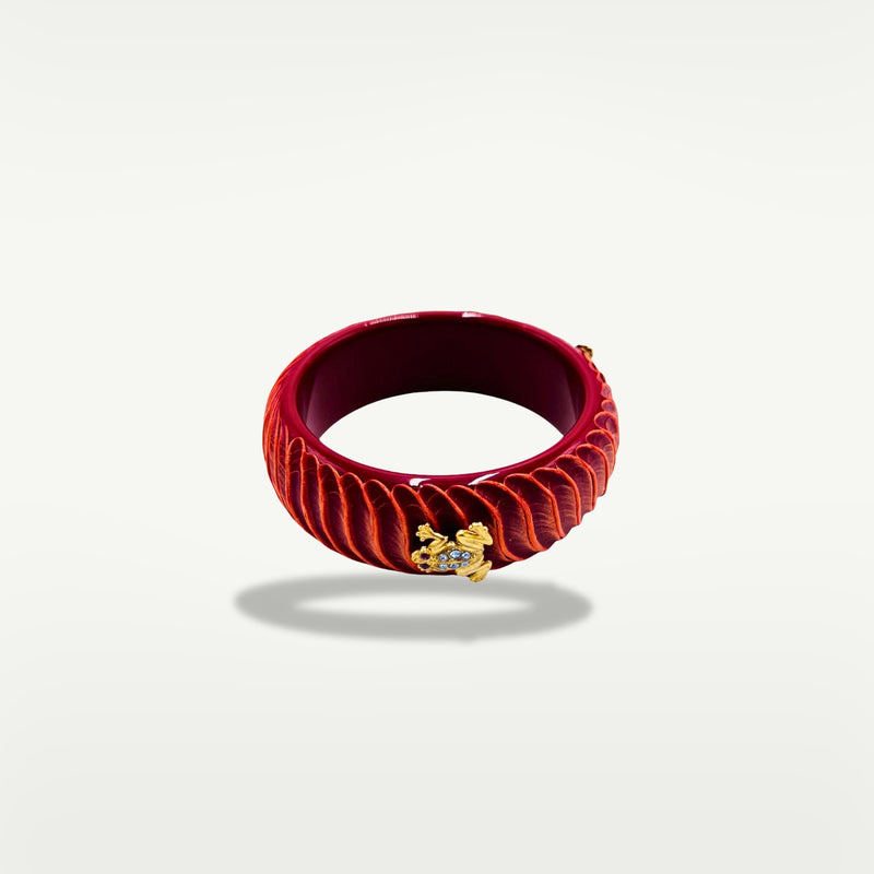 ALMALA BRACCIALE ACETATE FROG | MATTONE SCURO Offerte