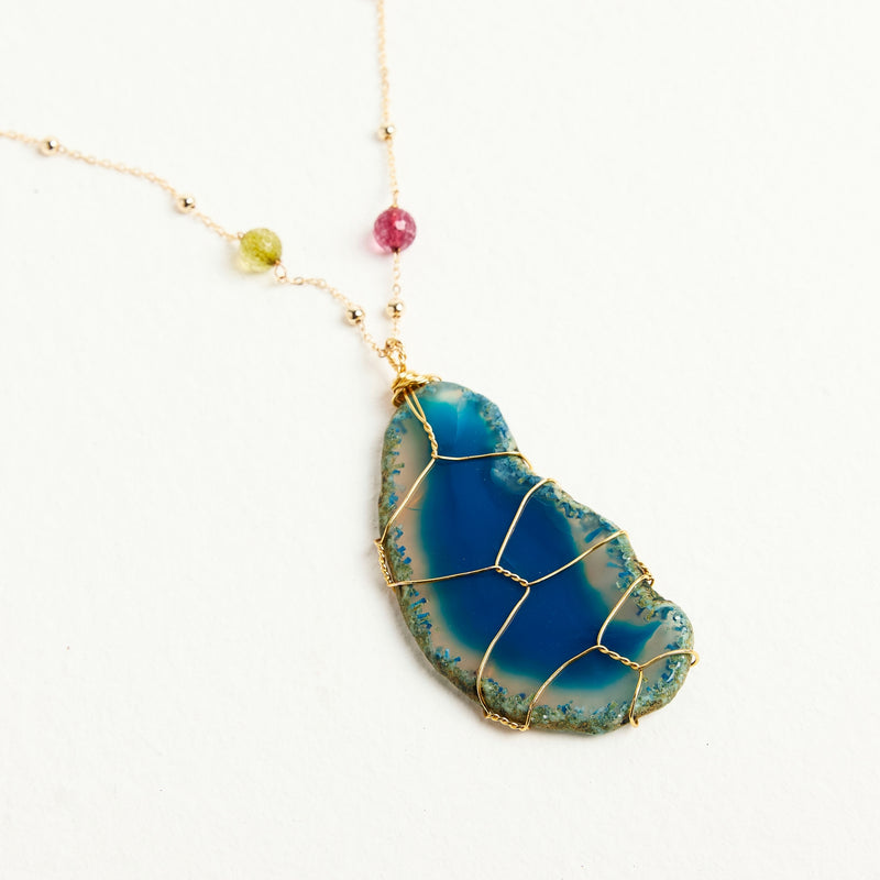 ALMALA COLLANA AGATA | BLU Moda
