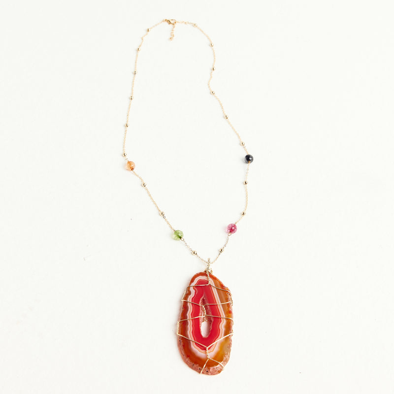 ALMALA COLLANA AGATA | CORNIOLA
