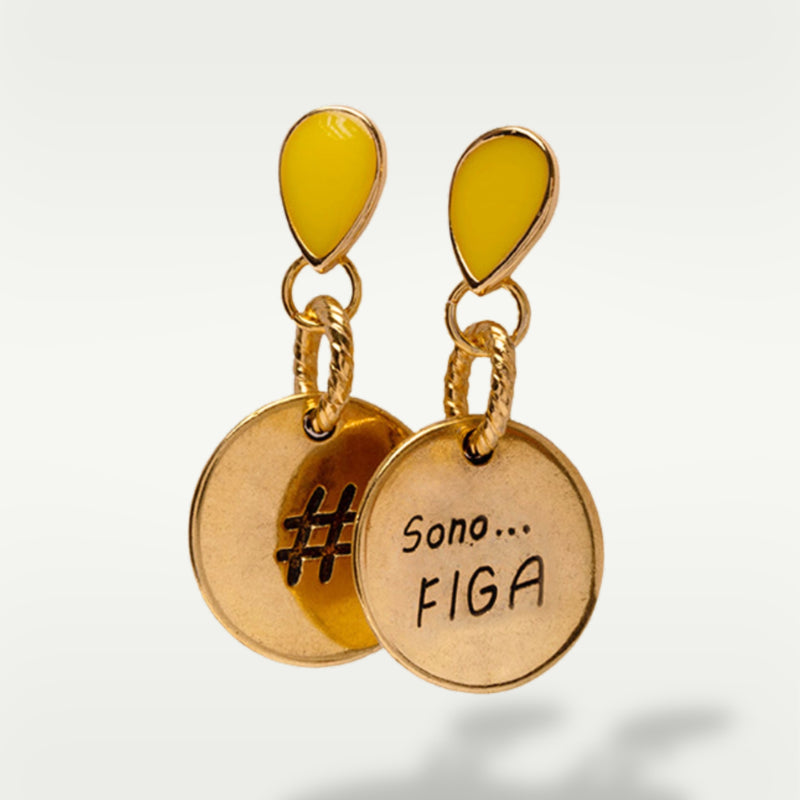 ALMALA ORECCHINO #SENTIMENT | GIALLO Vendita Economica