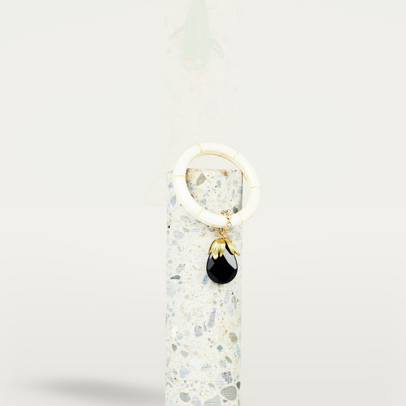 ALMALA BRACCIALE DROP STONE IVORY | NERO In Saldo