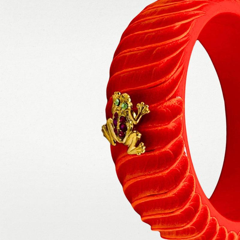 ALMALA BRACCIALE ACETATE FROG | ARANCIONE 2025