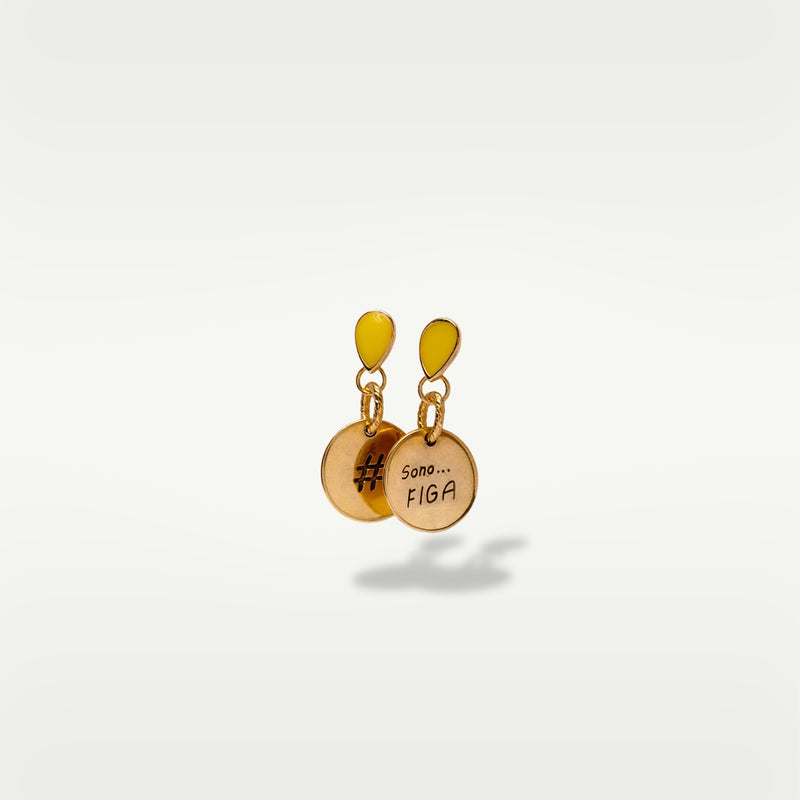 ALMALA ORECCHINO #SENTIMENT | GIALLO