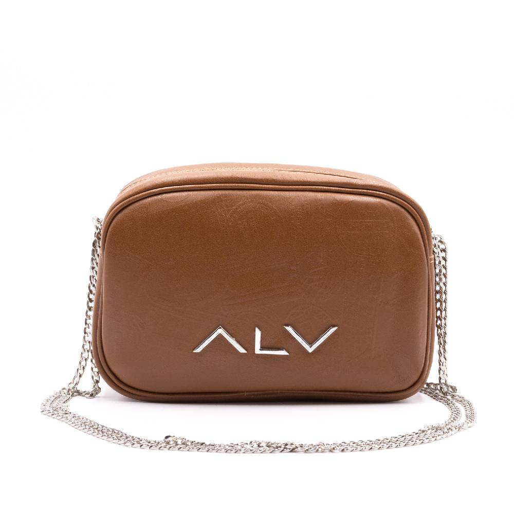 Alv by alviero martini Borsa a tracolla in pelle con stampa – ALVBT300X In Saldo