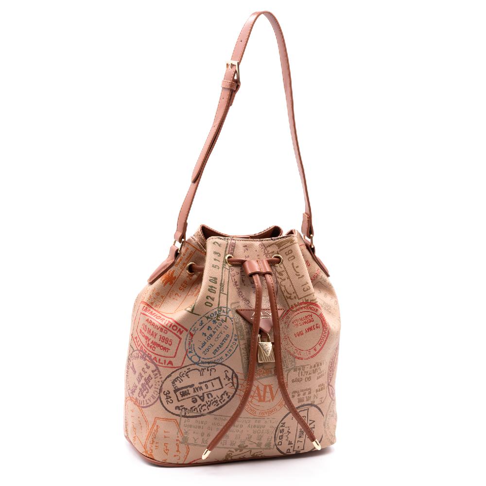 Alv by alviero martini Borsa a secchiello Big Logo – AL904B3211 Qualità Garantita