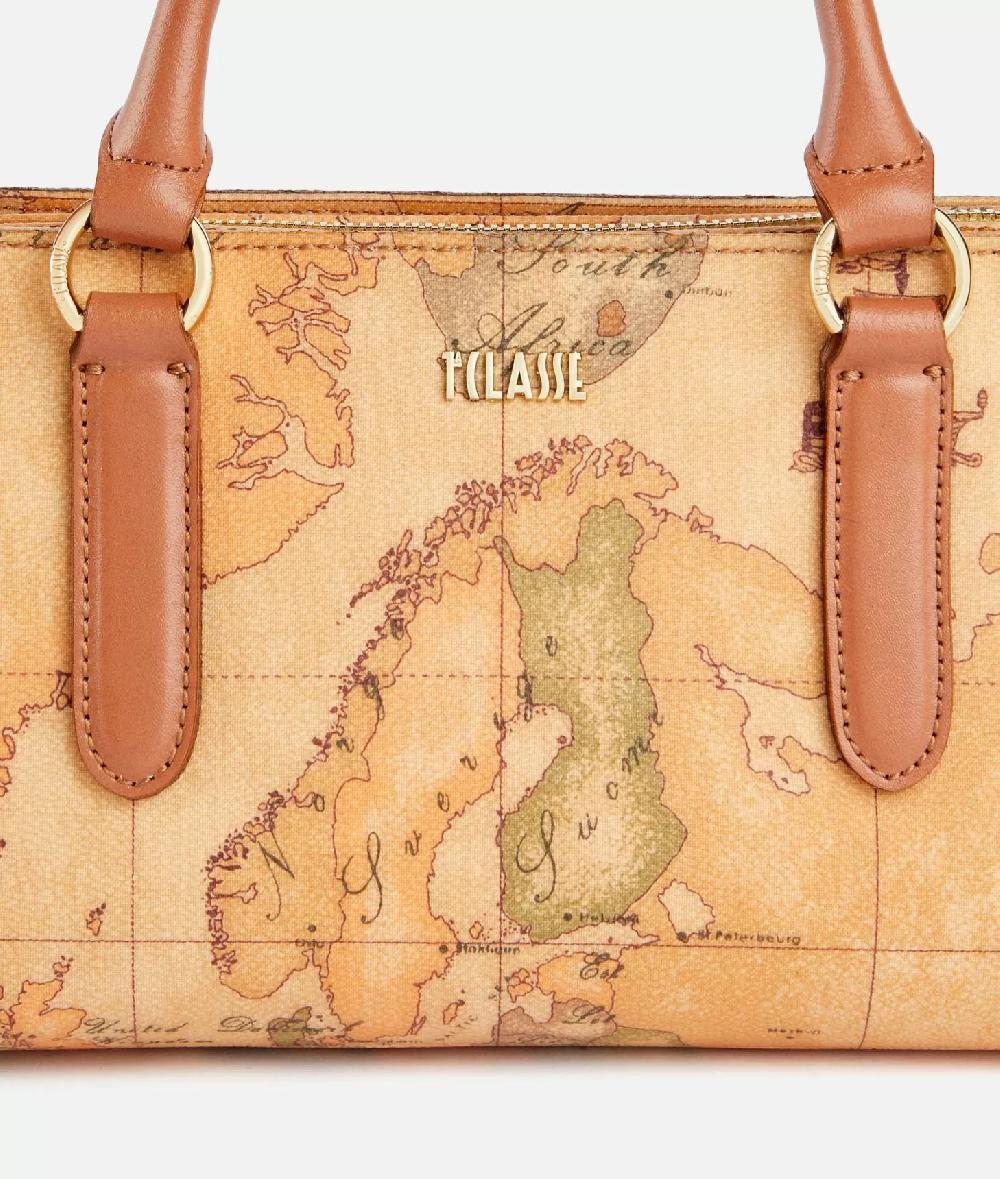 Alviero martini 1a classe Geo Classic borsa a mano con tracolla a nastro Soddisfazione Garantita