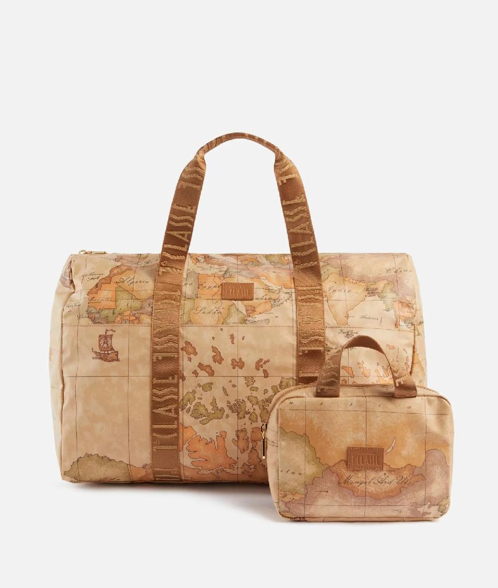 Alviero martini 1a classe Geo Soft borsone pieghevole con mini beauty