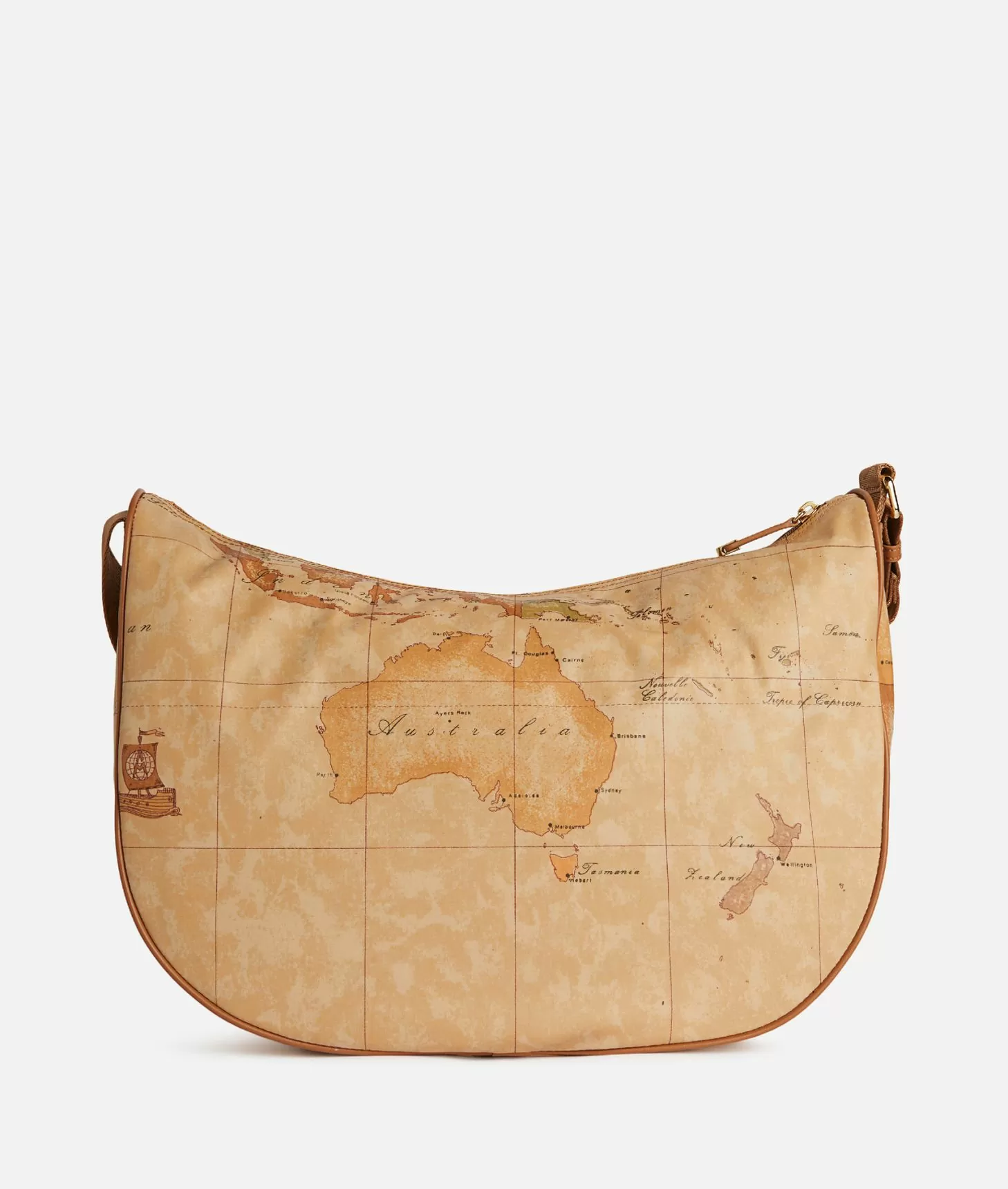 Alviero martini 1a classe Geo Soft tracolla a mezzaluna grande con tasca Saldi Di Fabbrica