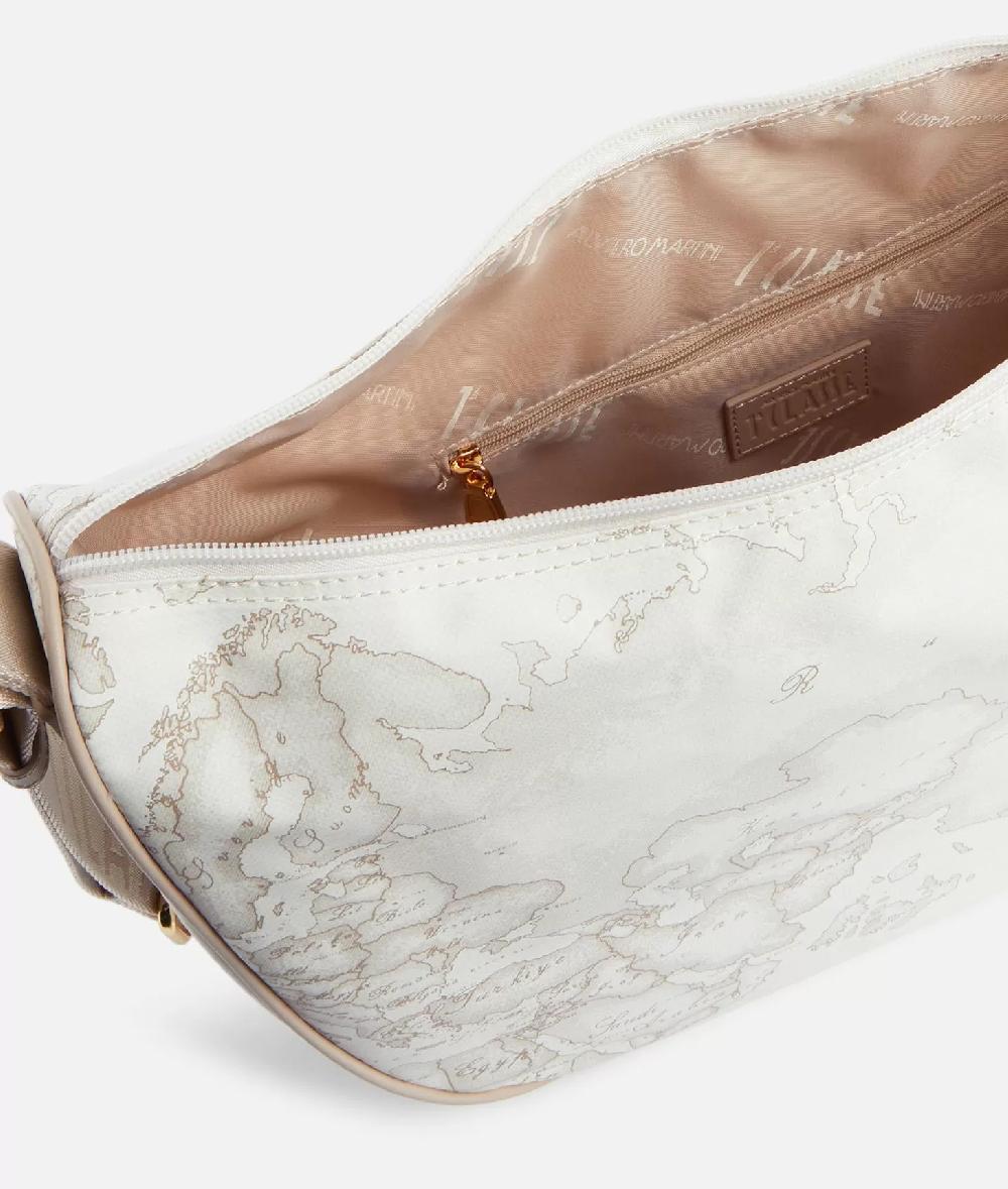 Alviero martini 1a classe Geo Soft White tracolla a mezzaluna grande Negozio