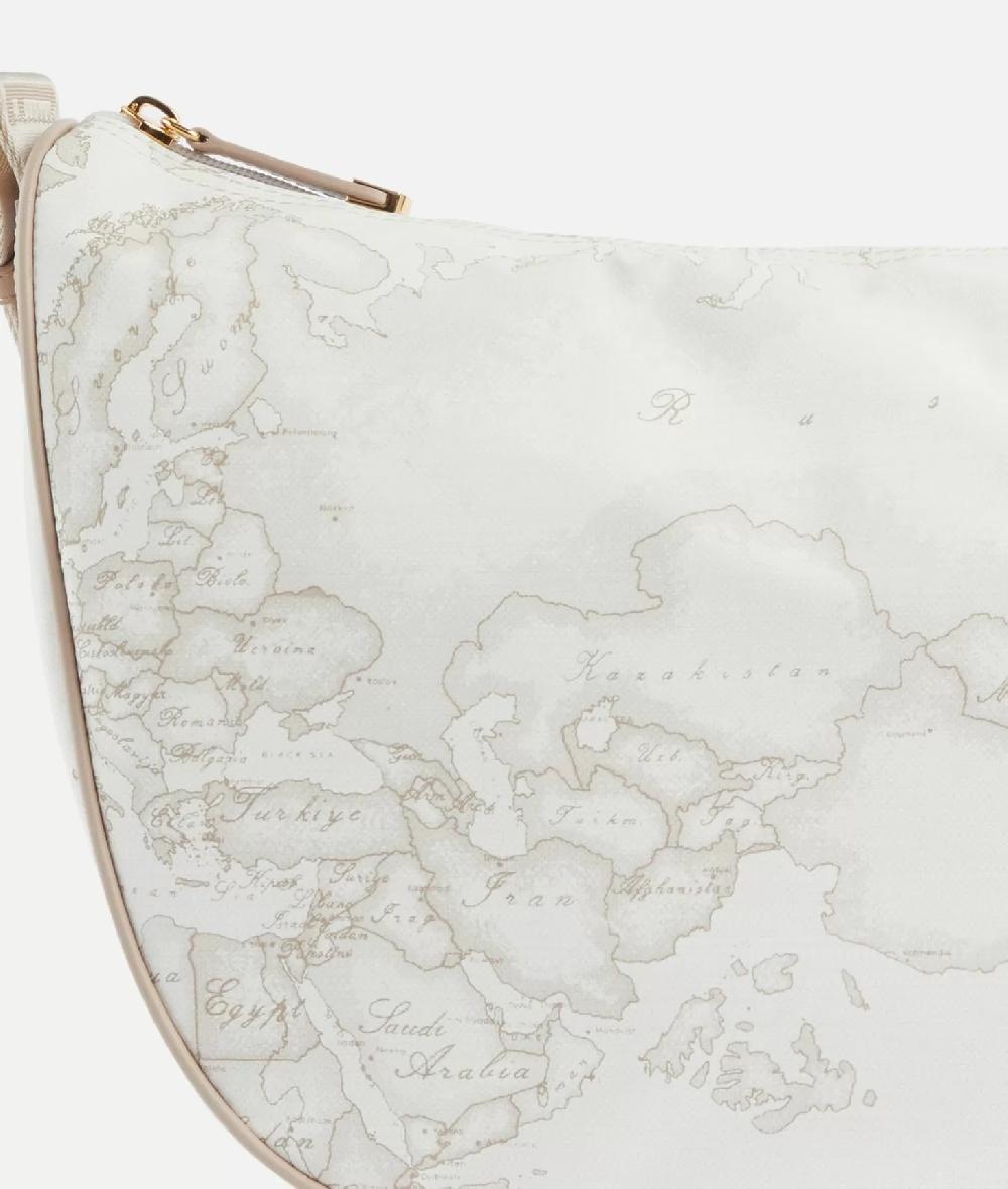 Alviero martini 1a classe Geo Soft White tracolla a mezzaluna grande Negozio