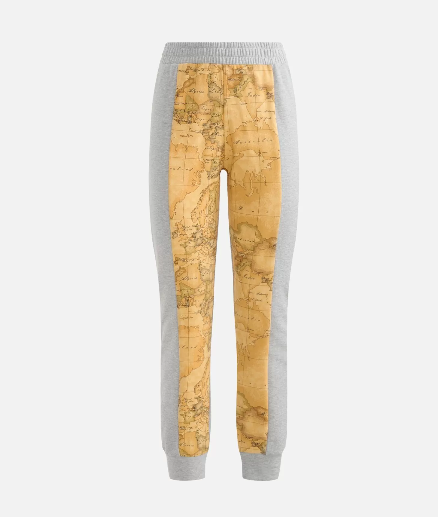 Alviero martini 1a classe Pantaloni in felpa garzata stretch con intarsio Geo Classic Grigi Spedizione Gratuita