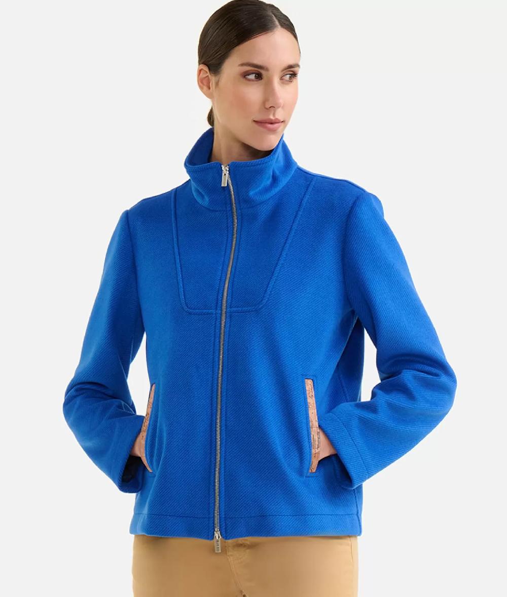 Alviero martini 1a classe Giubbino corto in panno diagonale con zip Denim Convenienza