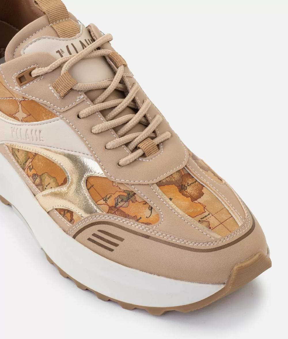 Alviero martini 1a classe Geo Road Buenos Aires sneakers in eco nappa Naturali In Linea