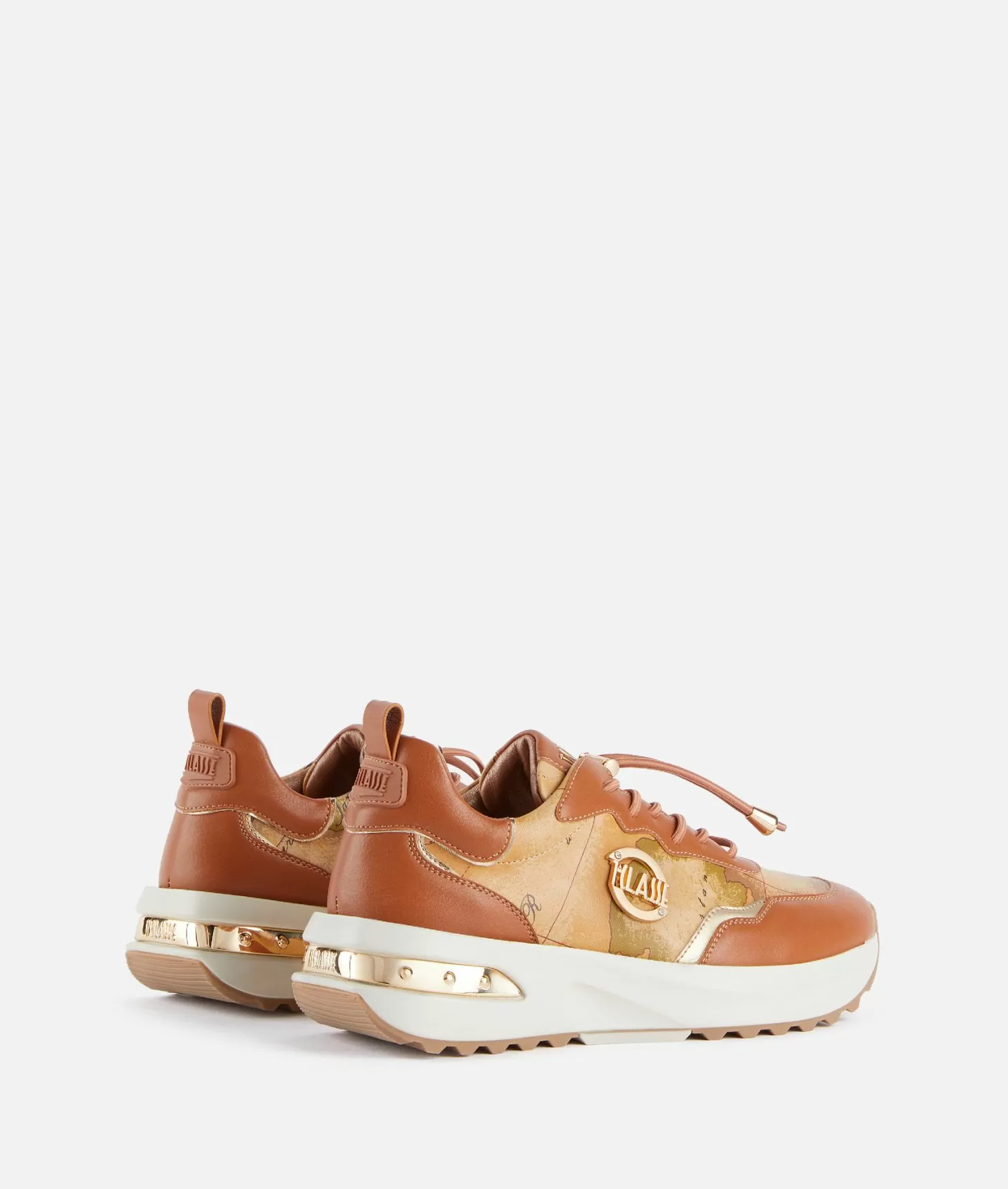 Alviero martini 1a classe Geo Road Marrakech sneakers in eco nappa Castagna Nuovo