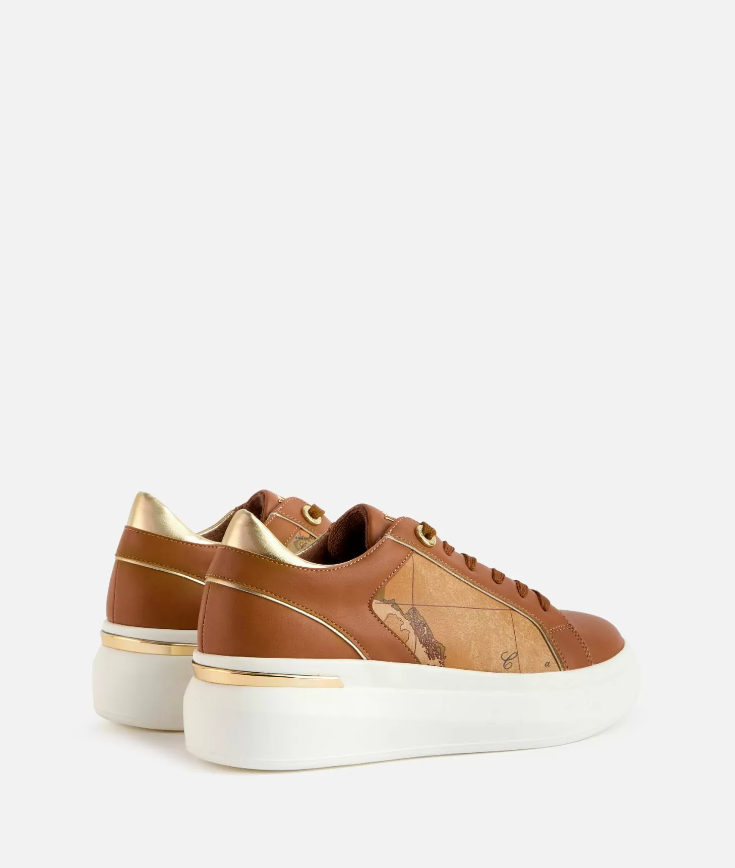 Alviero martini 1a classe Sneakers in eco nappa con logo in alta frequenza Cuoio Soddisfazione Garantita