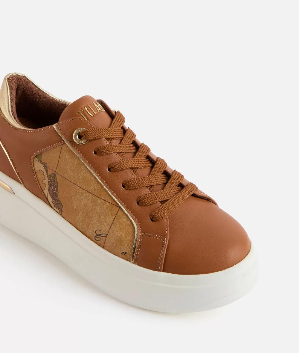 Alviero martini 1a classe Sneakers in eco nappa con logo in alta frequenza Cuoio Soddisfazione Garantita