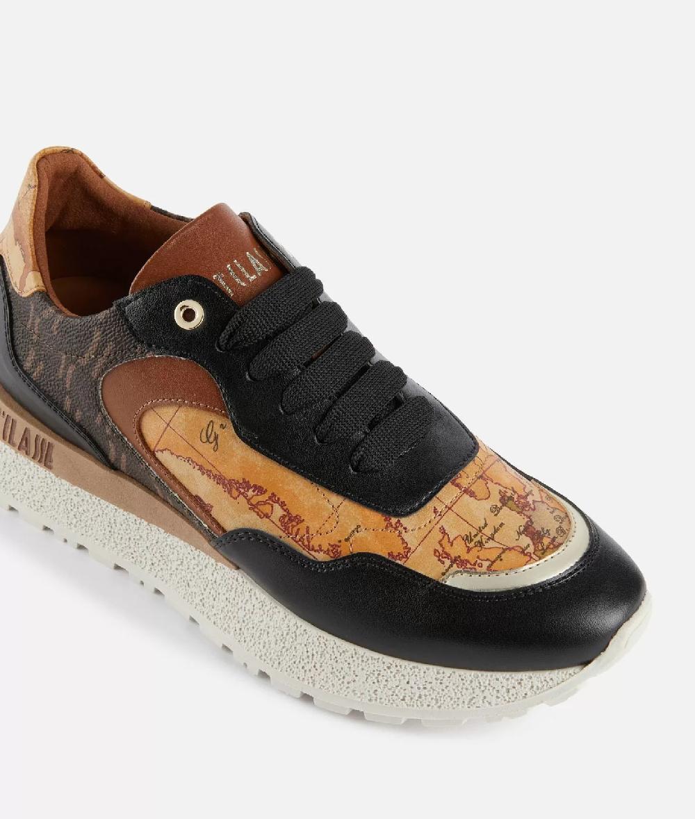 Alviero martini 1a classe Running in tessuto Monogram 1C ed eco nappa Geo Classic Nere Consegna Veloce