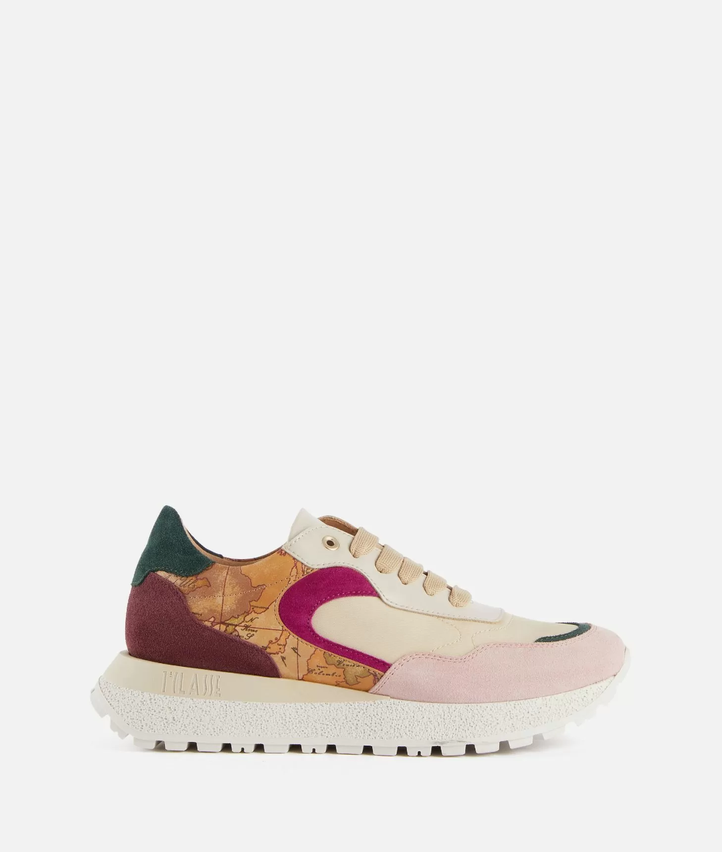 Alviero martini 1a classe Running in pelle scamosciata con mix materico Multicolor