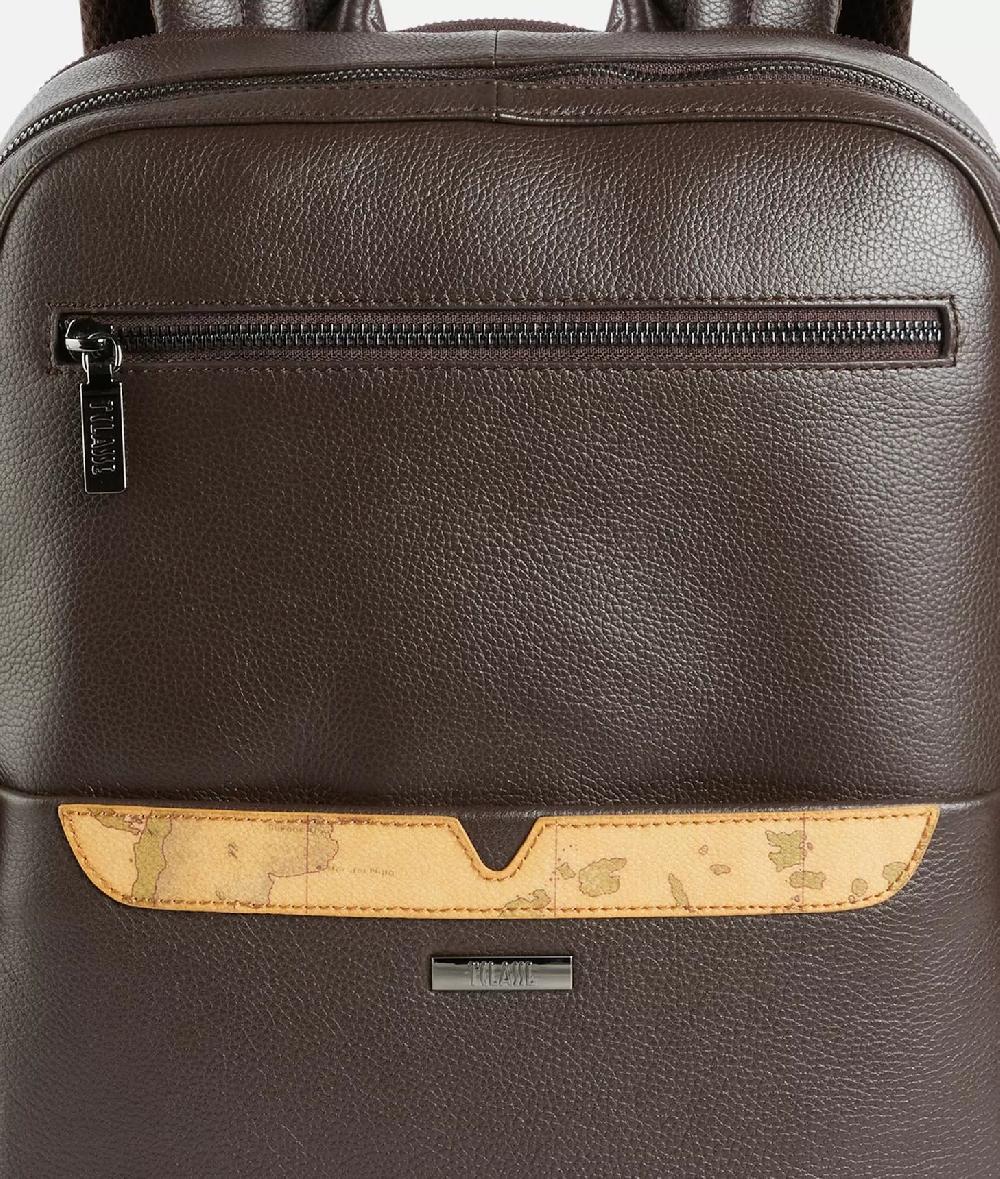 Alviero martini 1a classe Beta Leather zaino portacomputer Testa Di Moro Italy