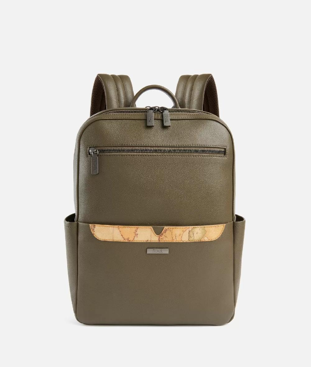 Alviero martini 1a classe Beta Leather zaino portacomputer Verde Militare Vendita