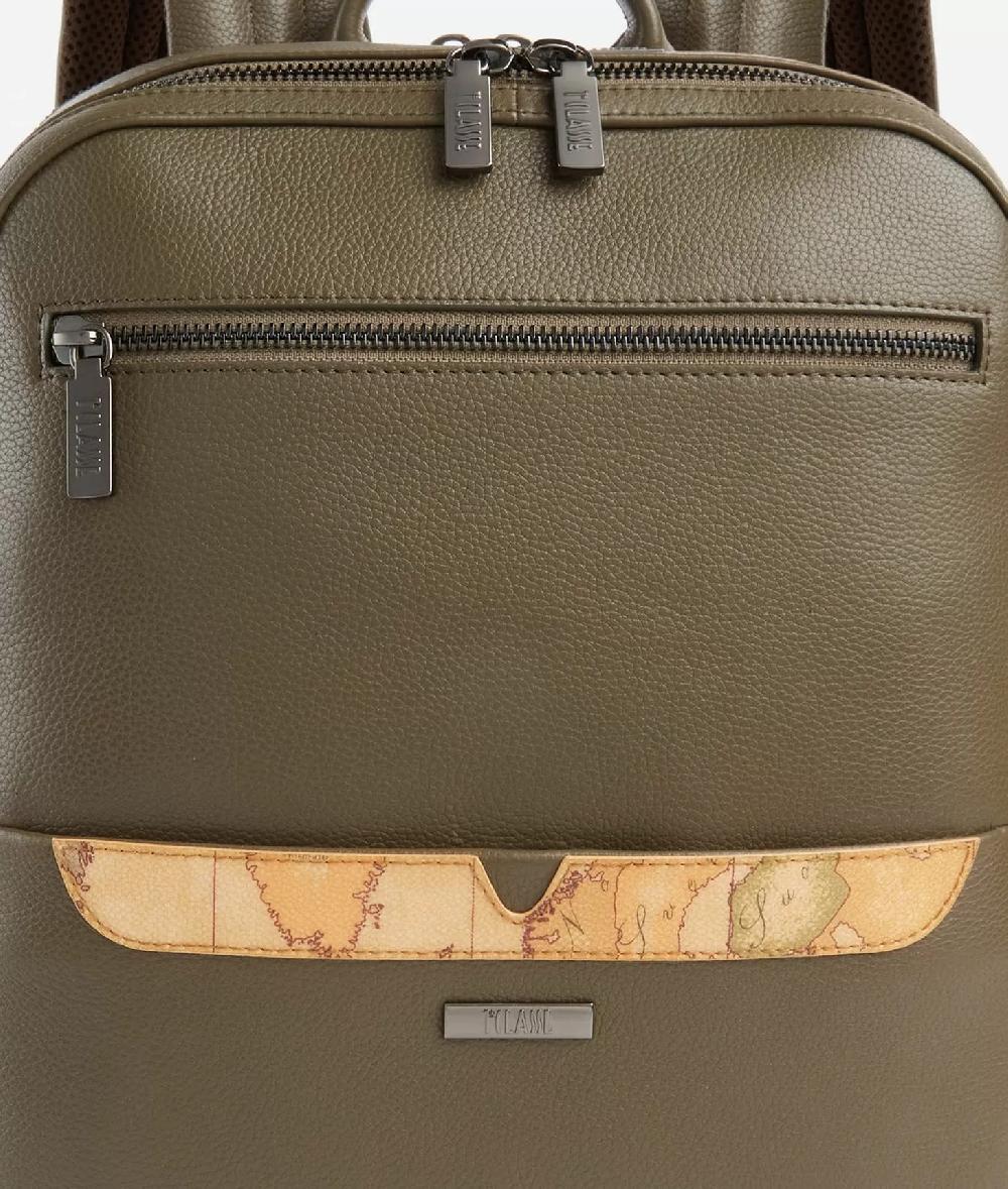 Alviero martini 1a classe Beta Leather zaino portacomputer Verde Militare Vendita