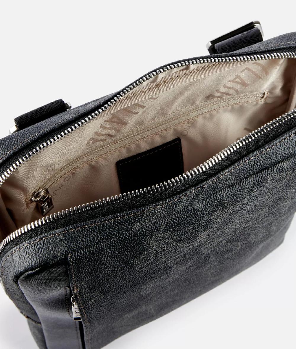 Alviero martini 1a classe Geo Black tracolla con nastro Pezzi Unici