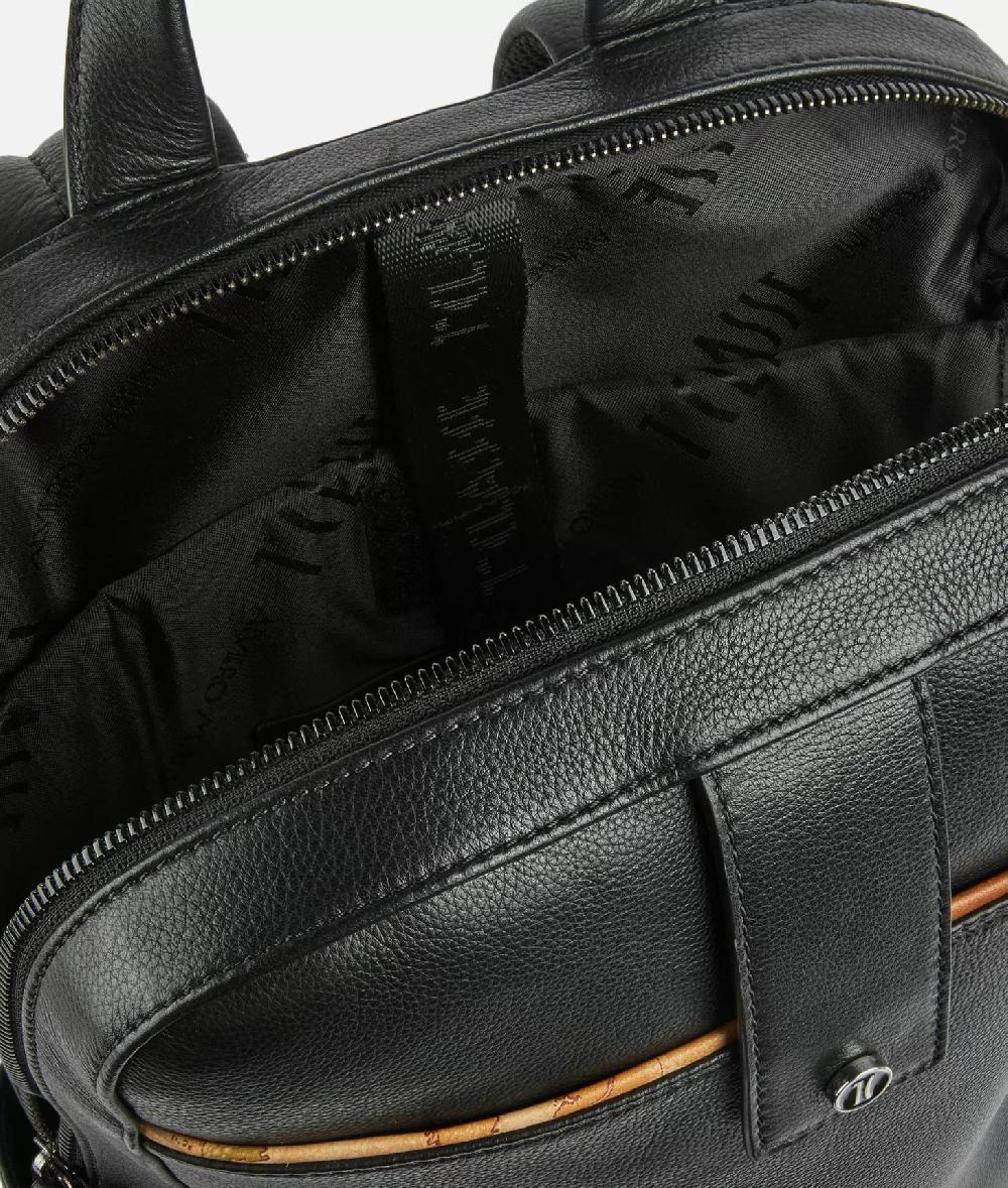 Alviero martini 1a classe Zaino per computer in pelle Nero Shopping Online