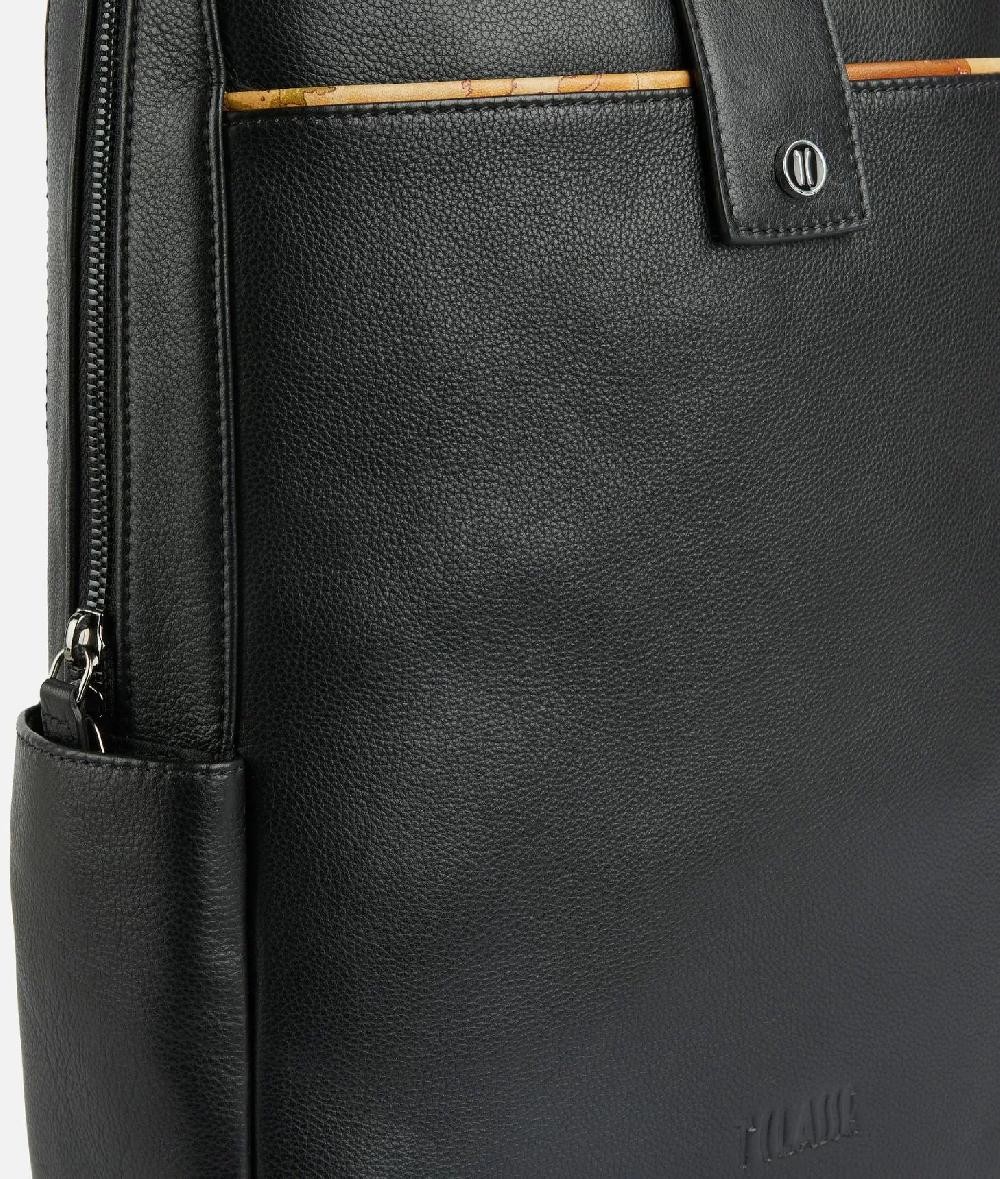 Alviero martini 1a classe Zaino per computer in pelle Nero Shopping Online