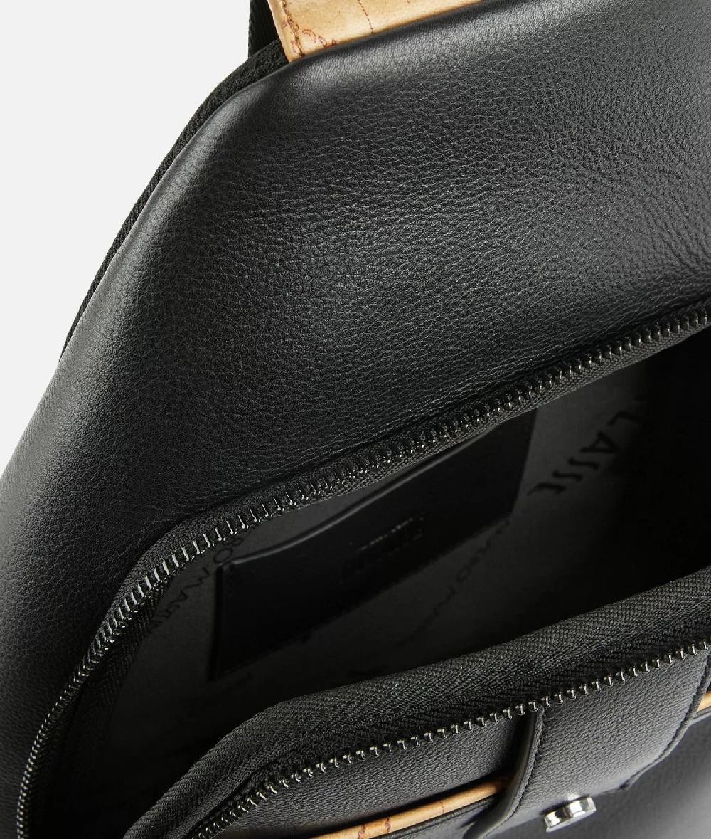 Alviero martini 1a classe Zaino monospalla in pelle Nero Novità