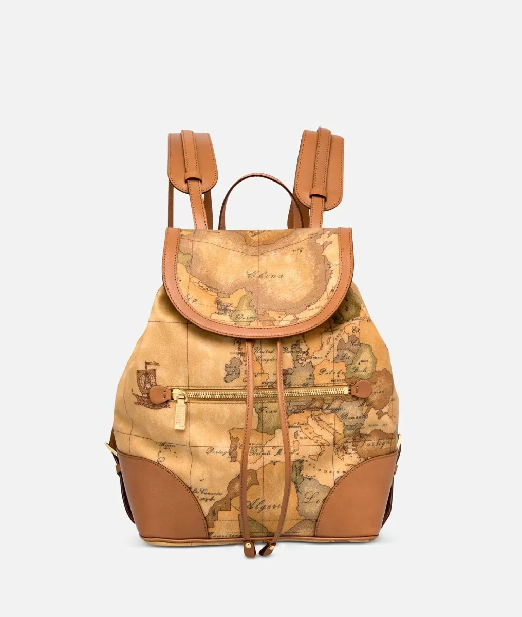 Alviero martini 1a classe Geo Classic Zaino con angoli in pelle Offerta