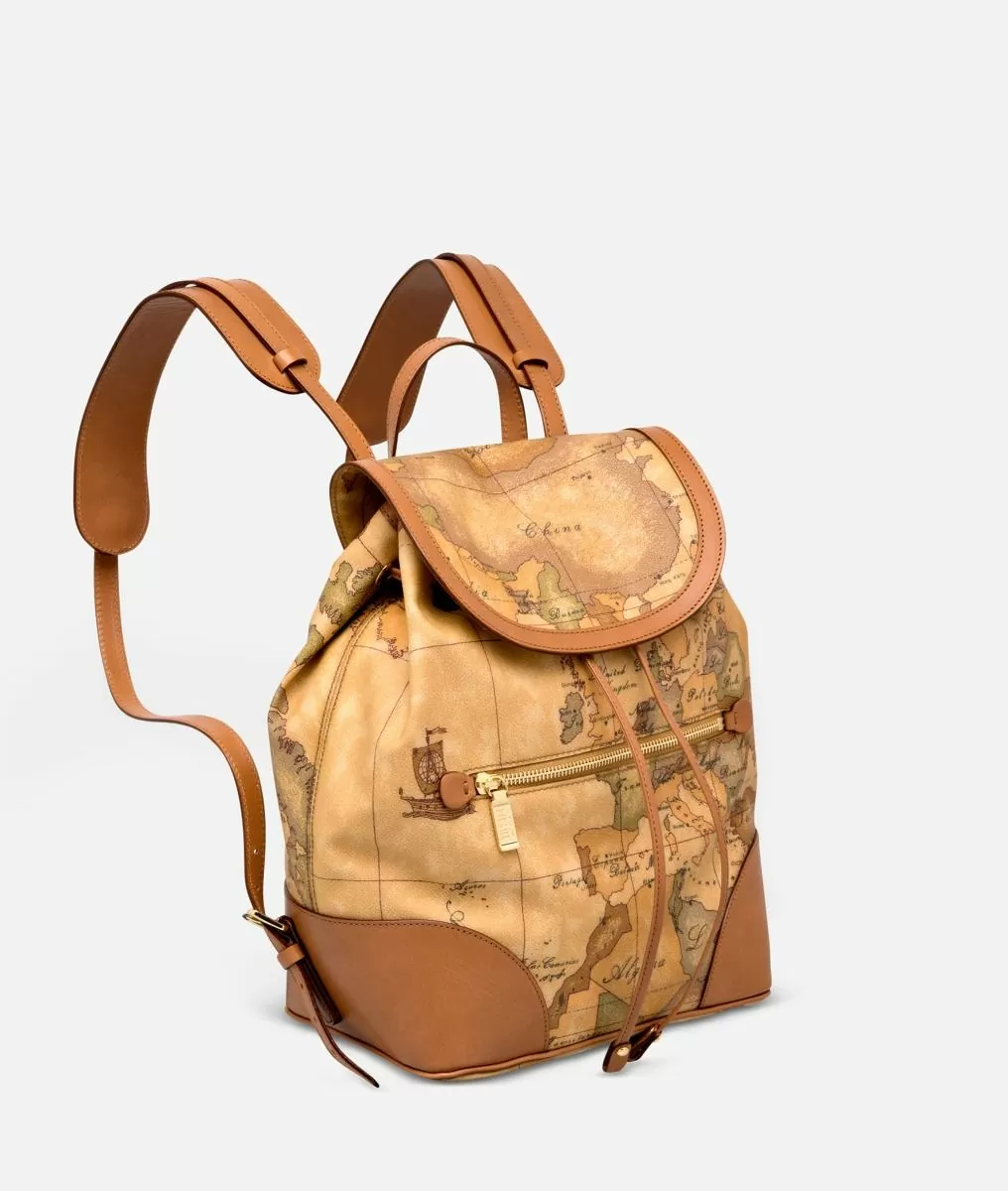 Alviero martini 1a classe Geo Classic Zaino con angoli in pelle Offerta
