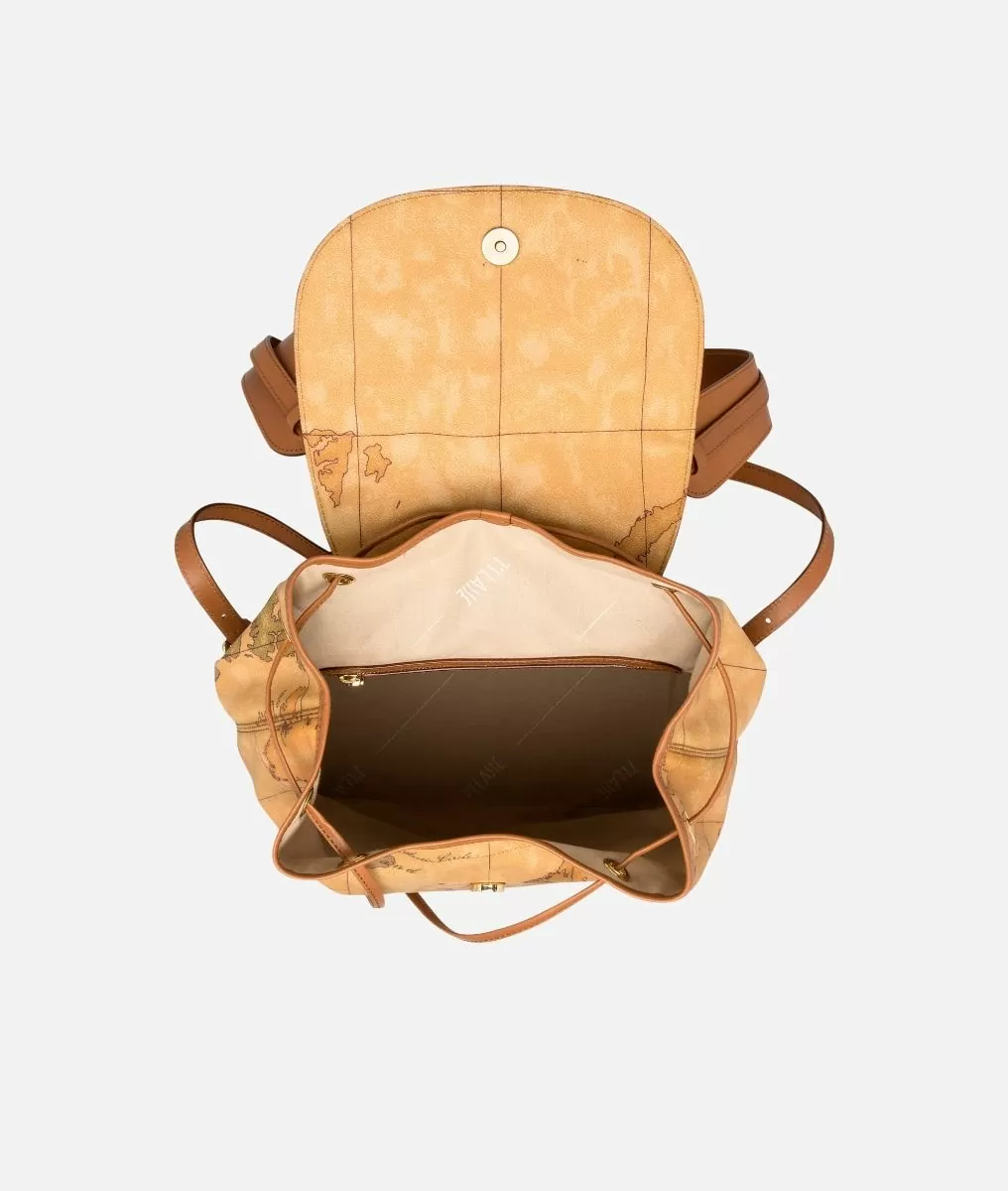 Alviero martini 1a classe Geo Classic Zaino con angoli in pelle Offerta
