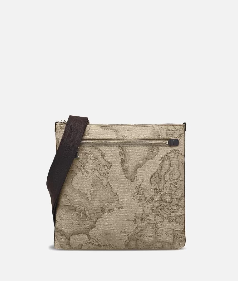 Alviero martini 1a classe Geo Tortora Bandoliera grande Outlet