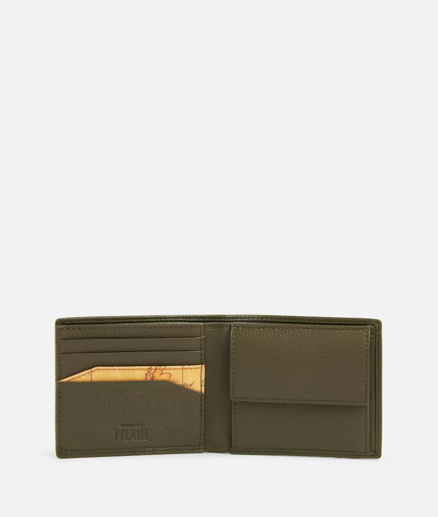 Alviero martini 1a classe Beta Leather portafoglio piccolo Verde Militare Vendita Calda