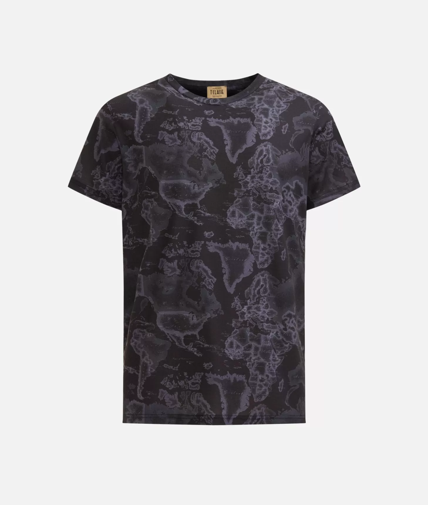 Alviero martini 1a classe T-shirt stampa Geo Night Nera Vendita Calda