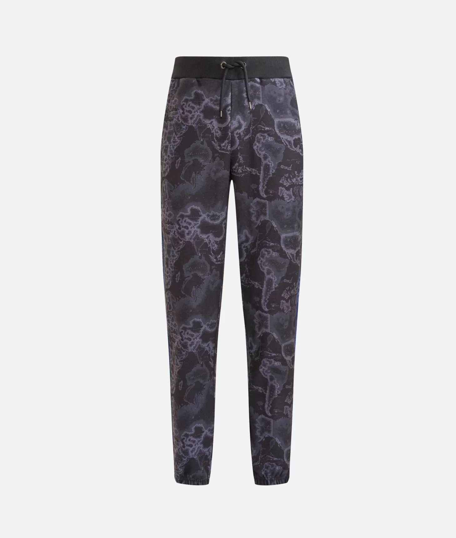 Alviero martini 1a classe Pantaloni jogging stampa Geo Night Neri Vendita Economica