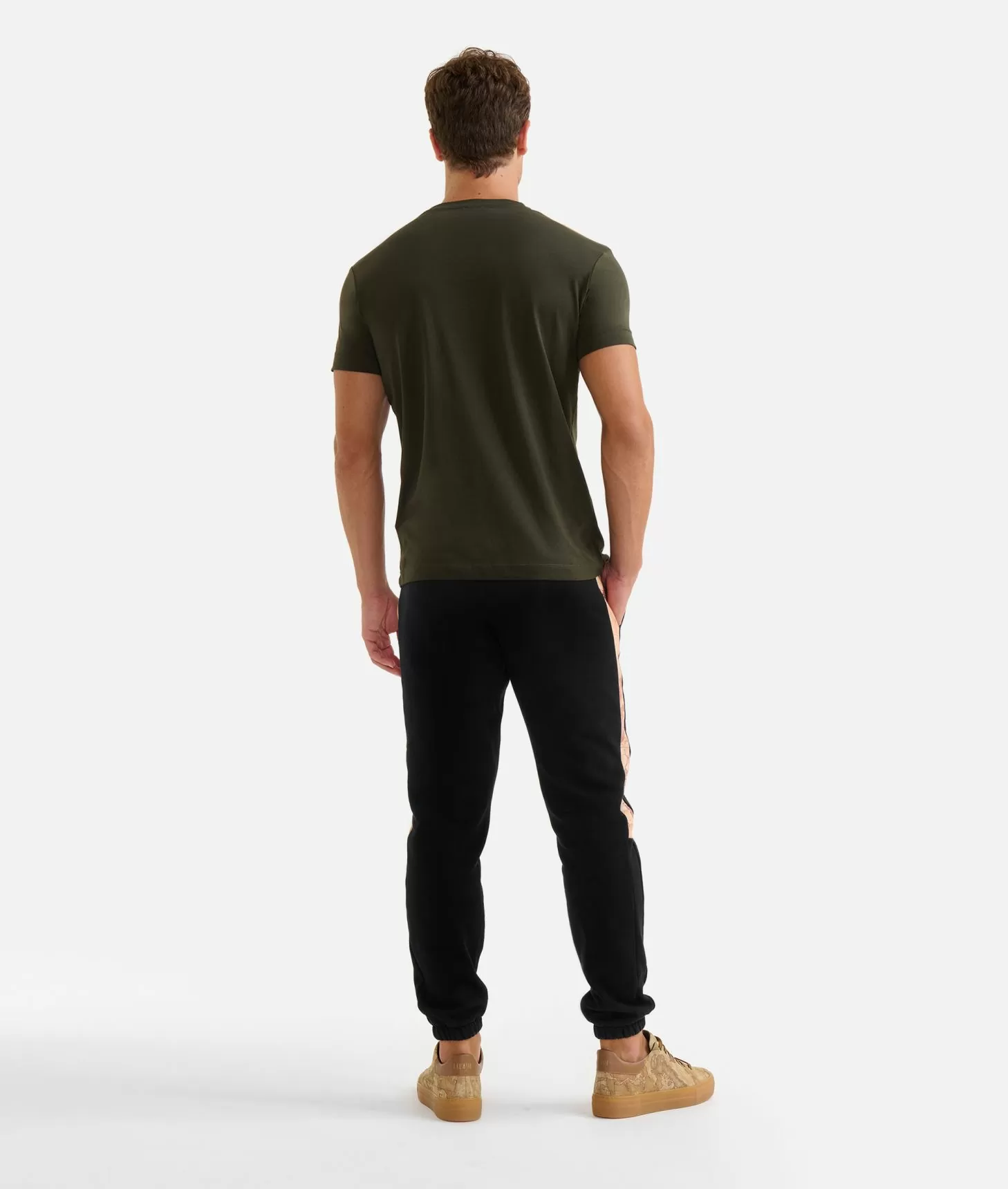 Alviero martini 1a classe T-shirt in cotone con dettagli spalle Verde Militare Qualità