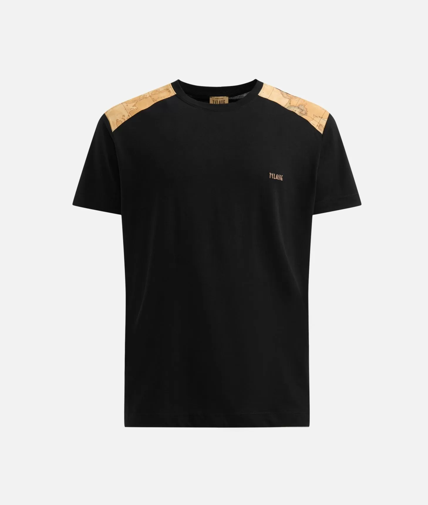 Alviero martini 1a classe T-shirt in cotone con dettagli spalle Nera Spedizione Gratuita