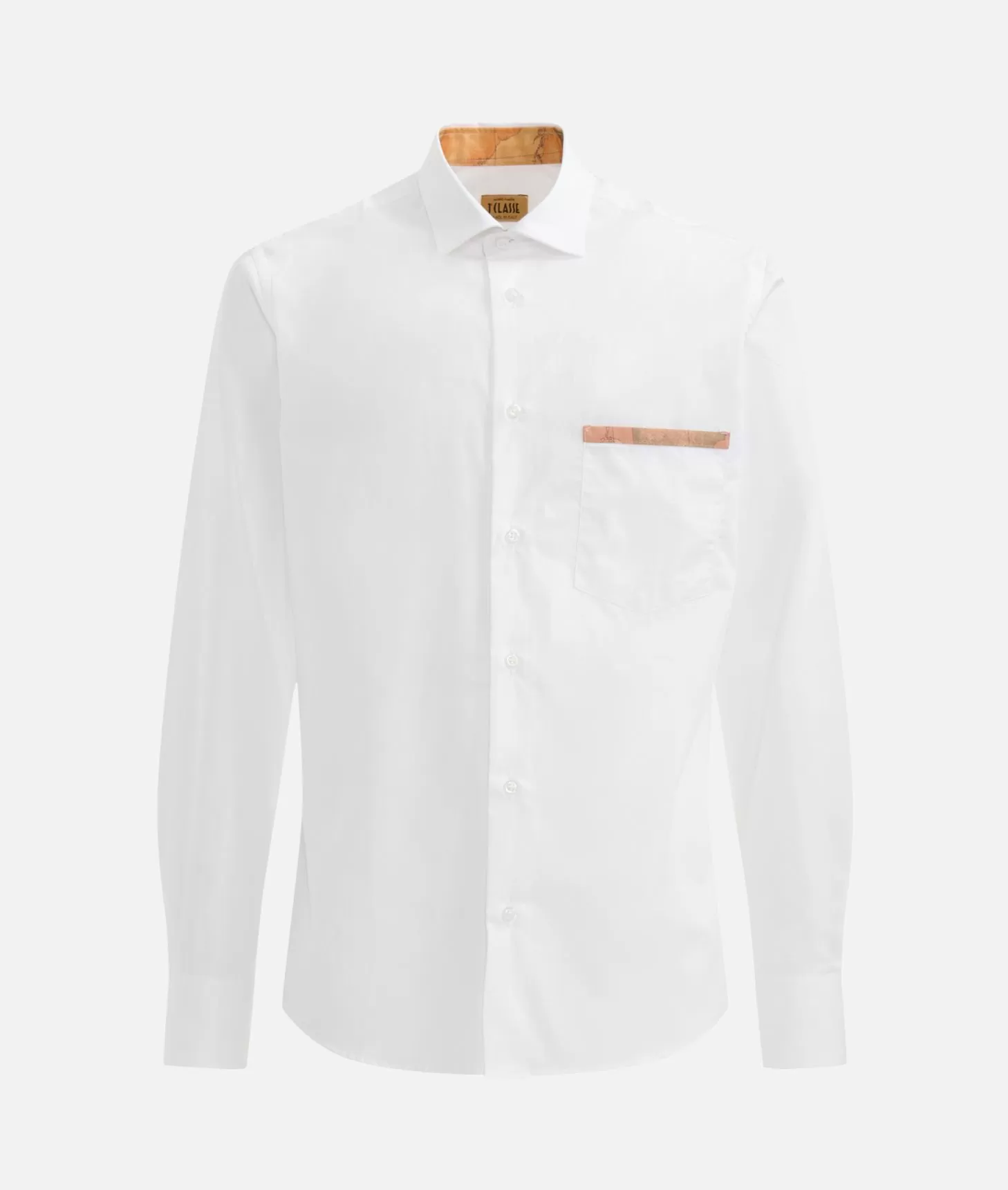 Alviero martini 1a classe Camicia slim in cotone con dettaglio tasca Bianca Soddisfazione Garantita