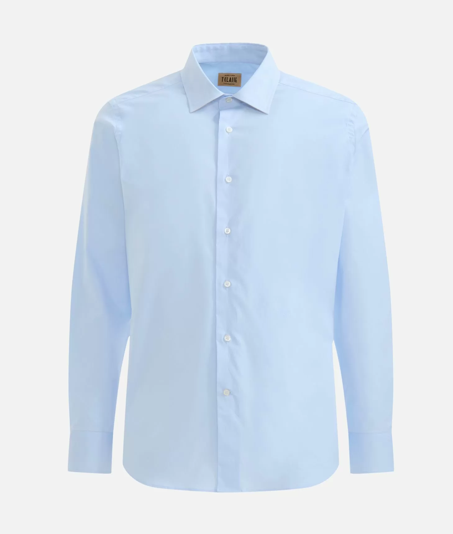 Alviero martini 1a classe Camicia slim in cotone stretch con toppe Geo Classic Azzurra Promozione Limitata