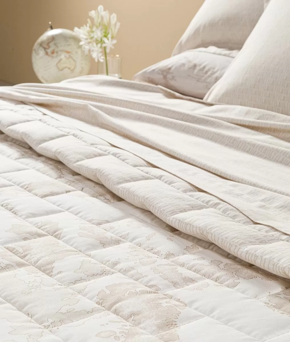 Alviero martini 1a classe Copriletto trapuntato Geo White Offerta esclusiva