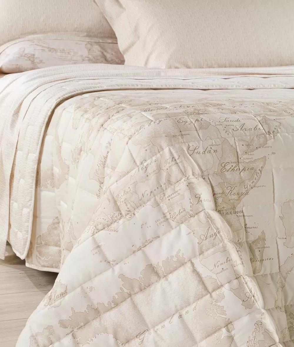 Alviero martini 1a classe Copriletto trapuntato Geo White Offerta esclusiva
