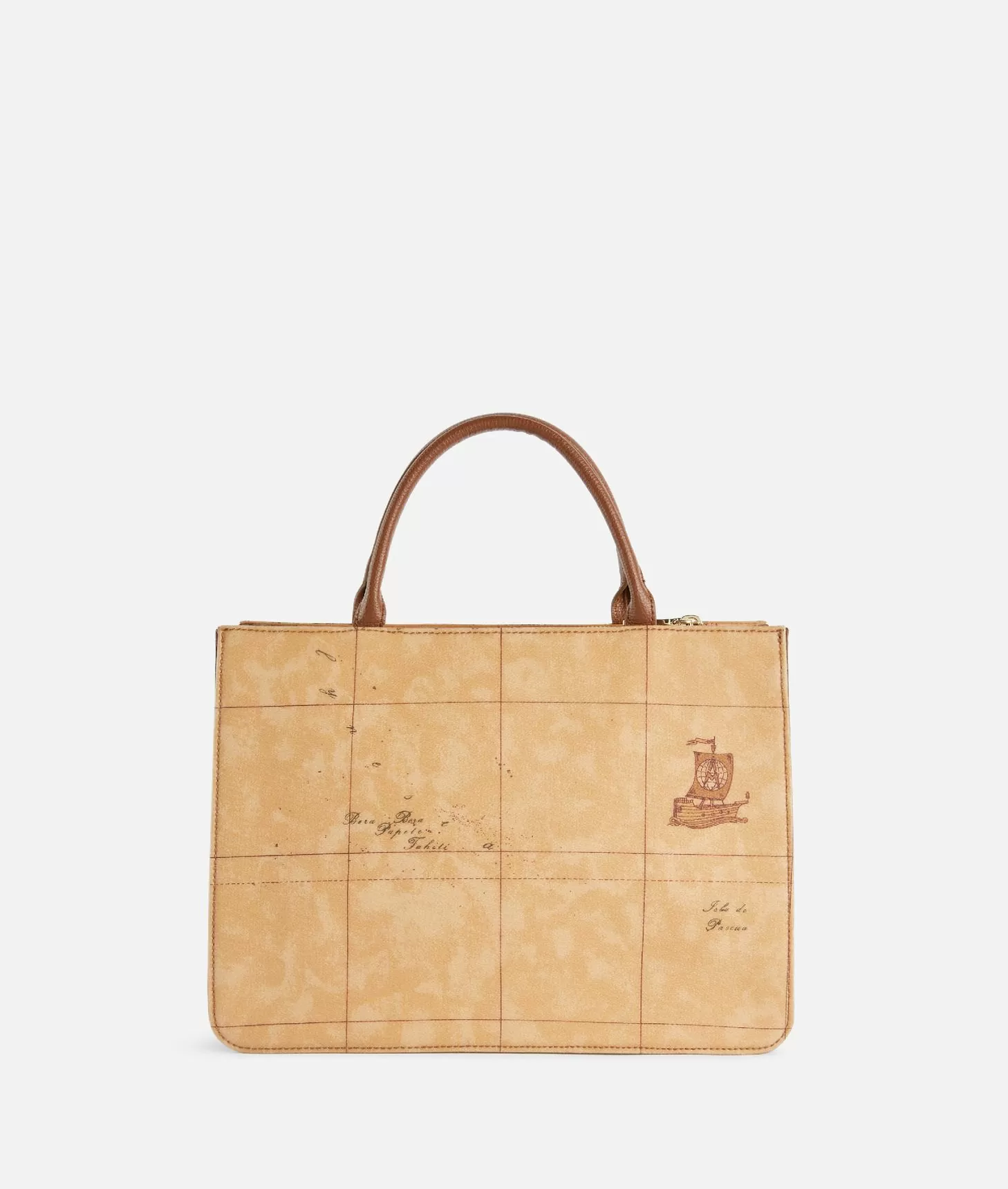 Alviero martini 1a classe 3D Geo borsa a mano con tracolla Castagna Moda